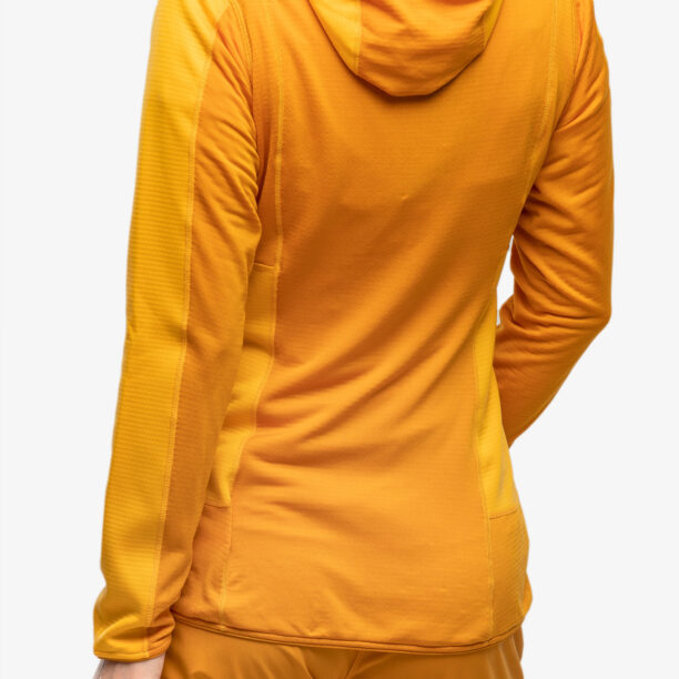 Hanorac cu fermoar femei Haglofs L.I.M Mid Fast Hood - sunny yellow/desert yellow preţ