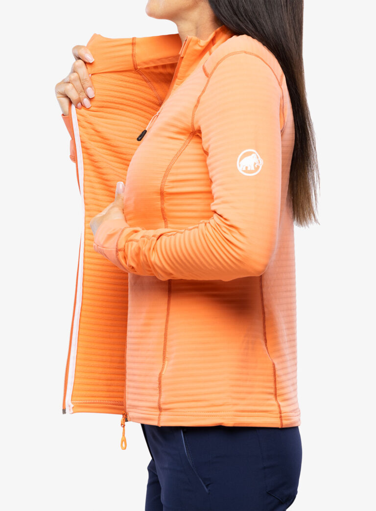 Hanorac cu fermoar femei Mammut Taiss Light ML Jacket - salmon/terracotta - imagine 6