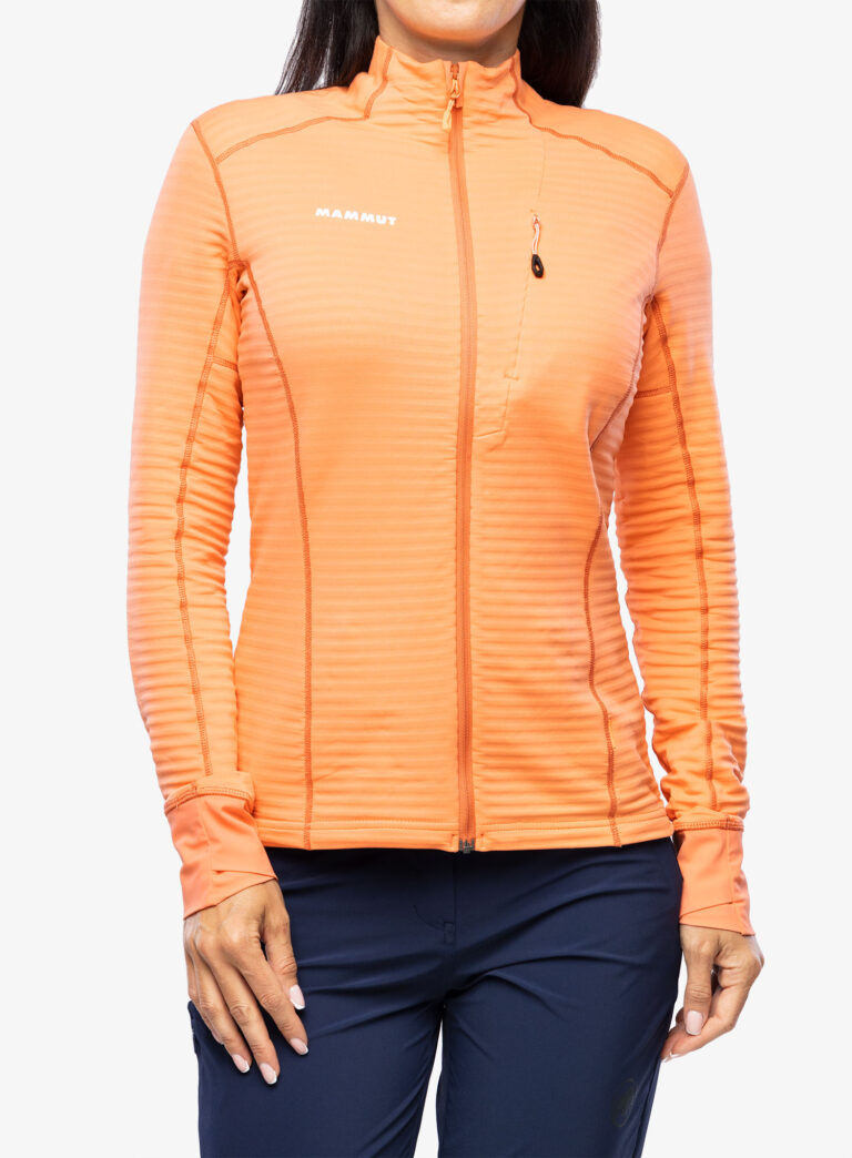 Hanorac cu fermoar femei Mammut Taiss Light ML Jacket - salmon/terracotta