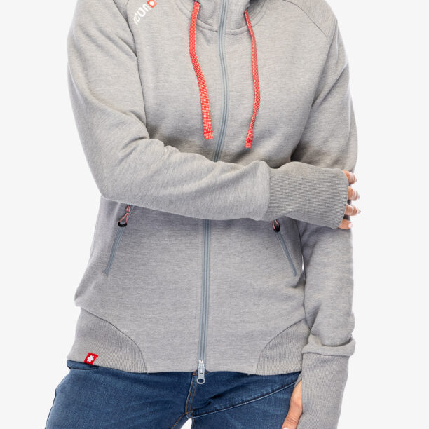 Cumpăra Hanorac cu fermoar femei Ocun Hoodie Zipper - grey paloma/silverscone