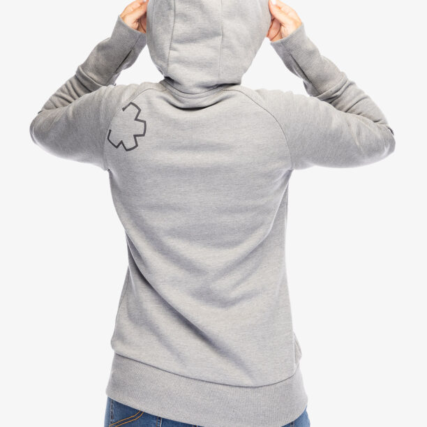 Original Hanorac cu fermoar femei Ocun Hoodie Zipper - grey paloma/silverscone