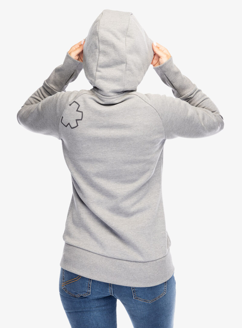 Original Hanorac cu fermoar femei Ocun Hoodie Zipper - grey paloma/silverscone