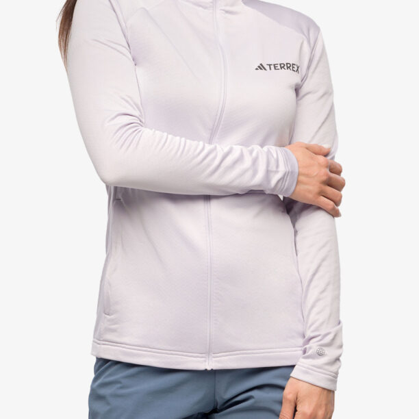 Cumpăra Hanorac cu fermoar femei adidas TERREX Multi Full Zip Fleece Jacket - silver dawn