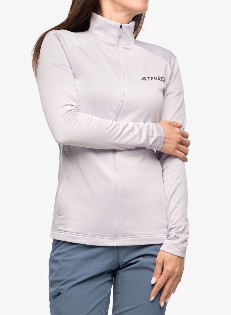 Cumpăra Hanorac cu fermoar femei adidas TERREX Multi Full Zip Fleece Jacket - silver dawn