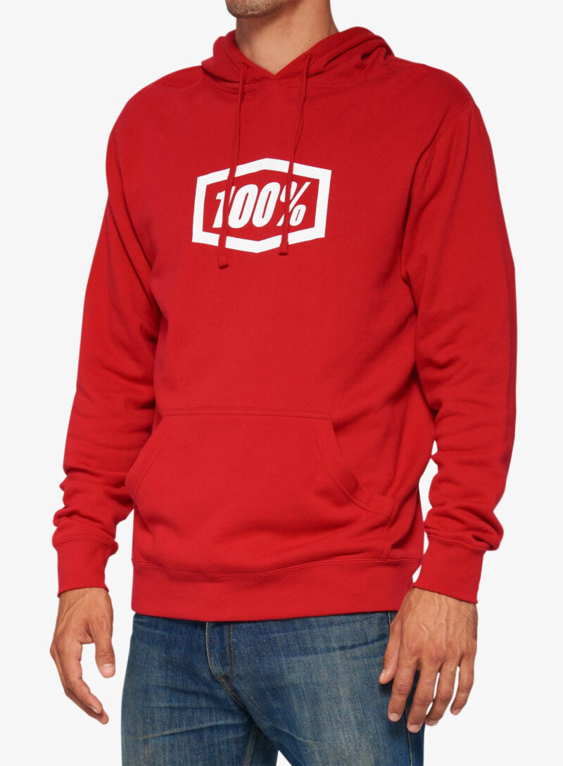 Hanorac cu gluga 100% Icon Hoodie - deep red