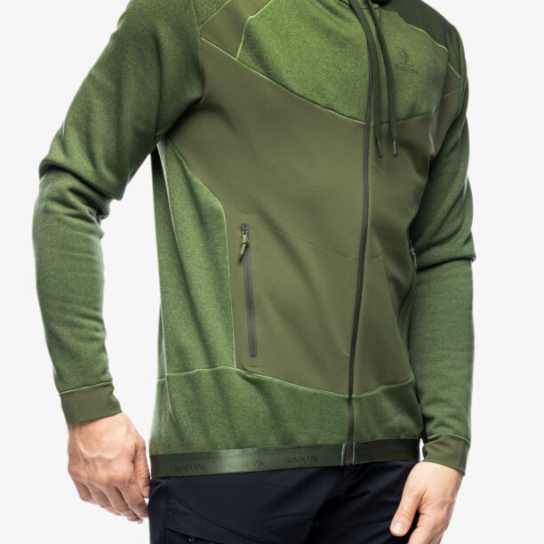 Hanorac cu gluga BlackYak Betizu Hoody - twist of lime