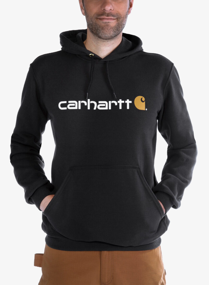 Hanorac cu gluga Carhartt Signature Logo Sweatshirt - black