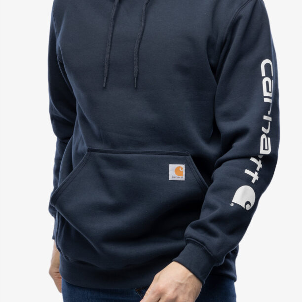 Hanorac cu gluga Carhartt Sleeve Logo Hooded Sweatshirt - new navy