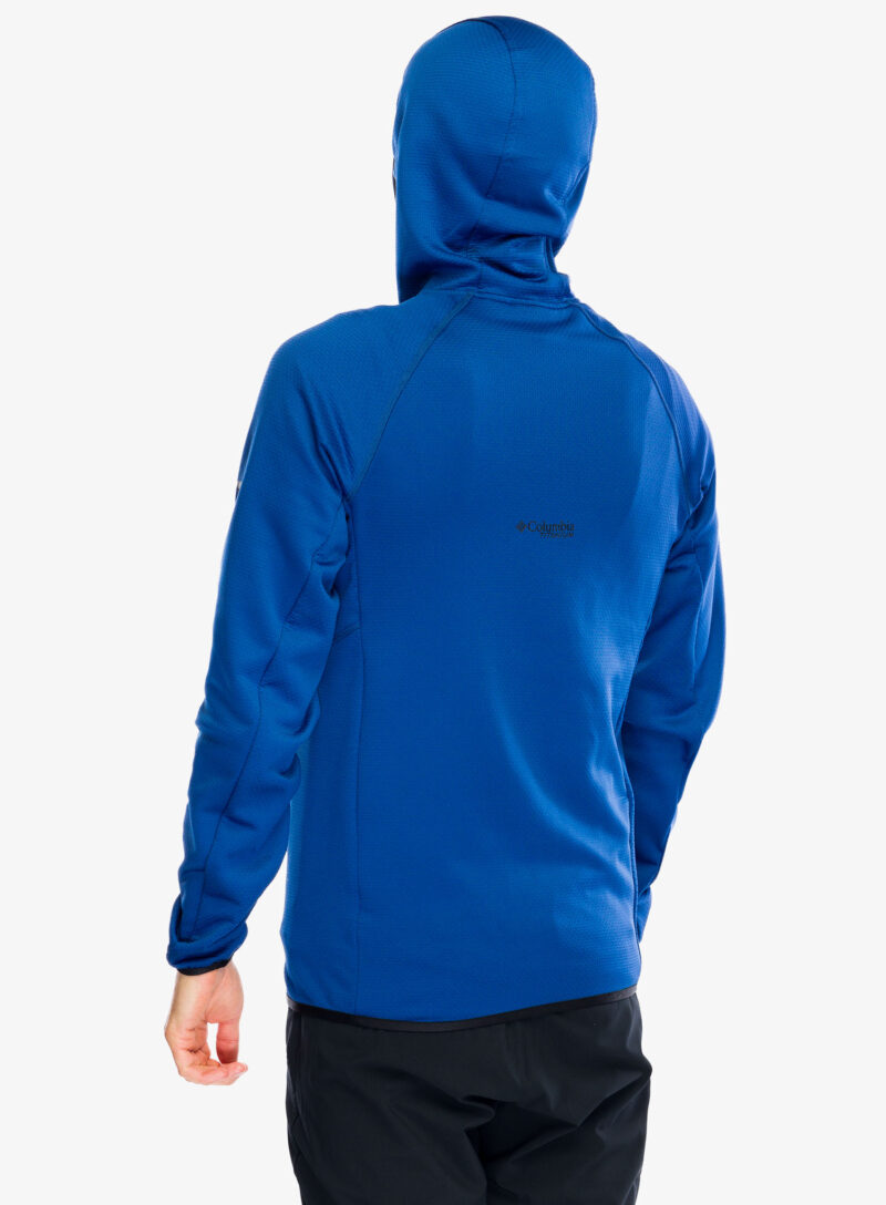 Original Hanorac cu gluga Columbia Triple Canyon Grid Fleece Hooded FZ II - mountain blue/black