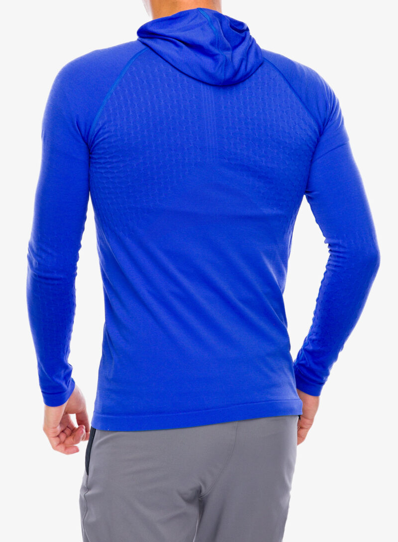 Preţ Hanorac cu gluga Compressport 3D Thermo Seamless Hoodie Zip - dazz blue