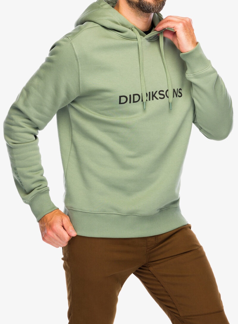 Cumpăra Hanorac cu gluga Didriksons Ven Hoodie Didriksons - light moss