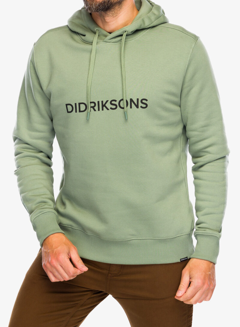 Hanorac cu gluga Didriksons Ven Hoodie Didriksons - light moss