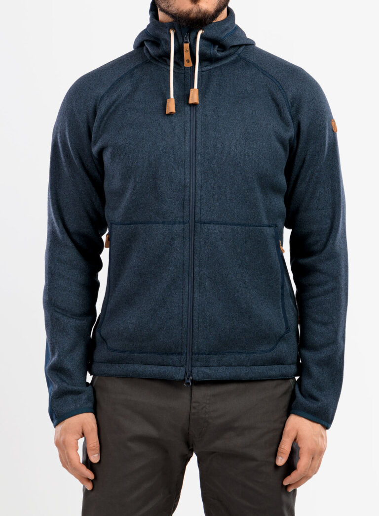 Cumpăra Hanorac cu gluga Fjallraven Ovik Fleece Hoodie - navy