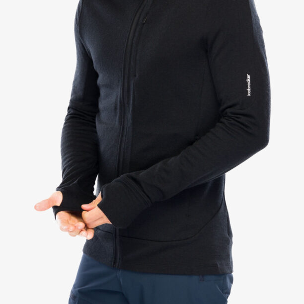 Cumpăra Hanorac cu gluga Icebreaker Merino 260 Quantum IV LS Zip Hoodie - black