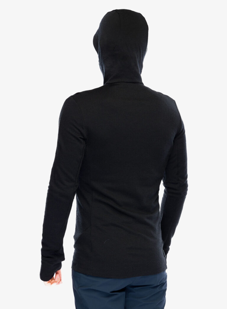 Original Hanorac cu gluga Icebreaker Merino 260 Quantum IV LS Zip Hoodie - black