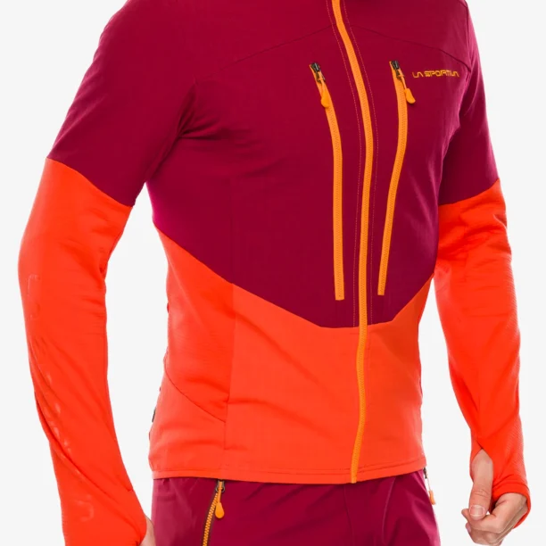 Cumpăra Hanorac cu gluga La Sportiva Session Tech Hoody - cherry tomato/sangria