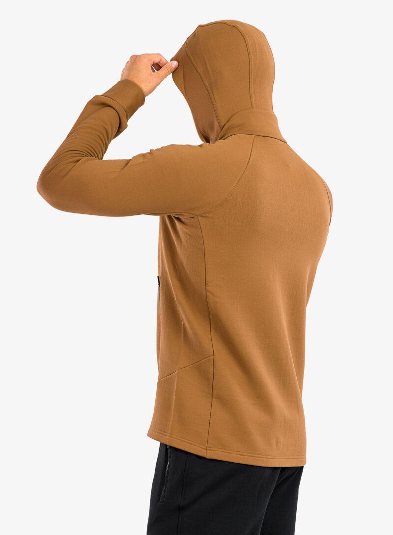 Preţ Hanorac cu gluga Mons Royale Nevis Merino Fleece Hood - toffee