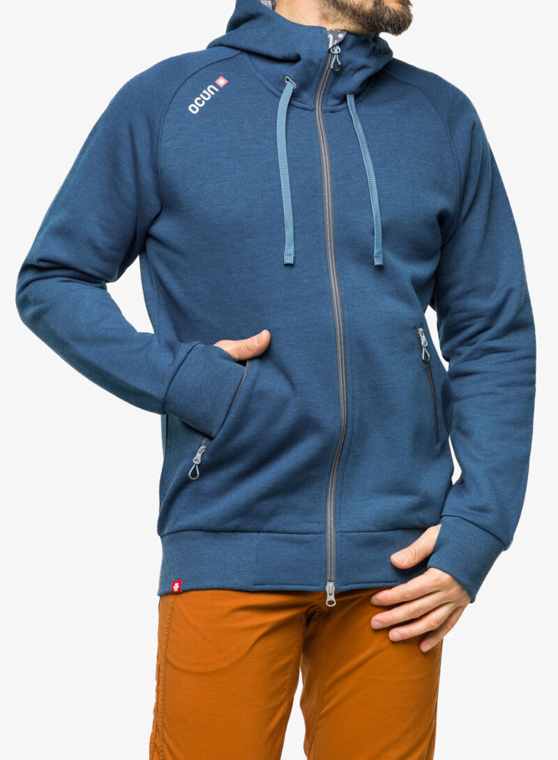 Cumpăra Hanorac cu gluga Ocun Hoodie Zipper - blue opal/excalibur