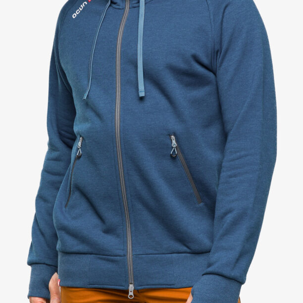 Hanorac cu gluga Ocun Hoodie Zipper - blue opal/excalibur