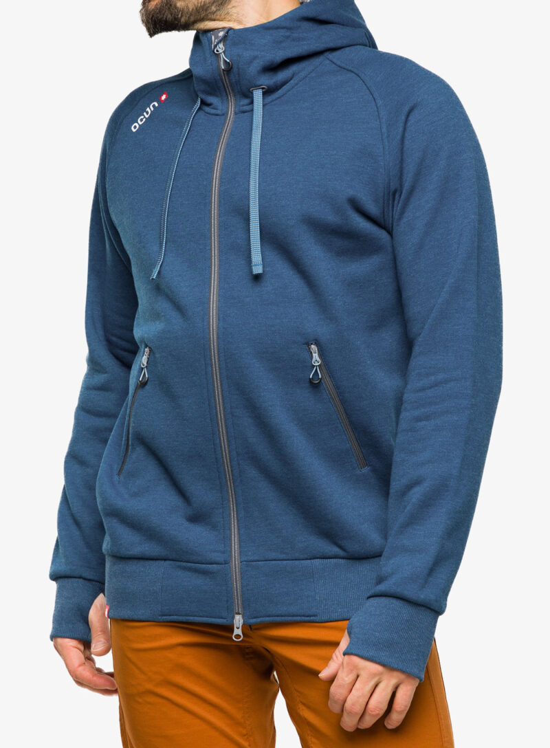 Hanorac cu gluga Ocun Hoodie Zipper - blue opal/excalibur