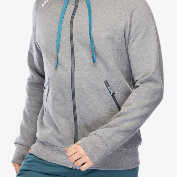 Cumpăra Hanorac cu gluga Ocun Hoodie Zipper - grey paloma/excalibur