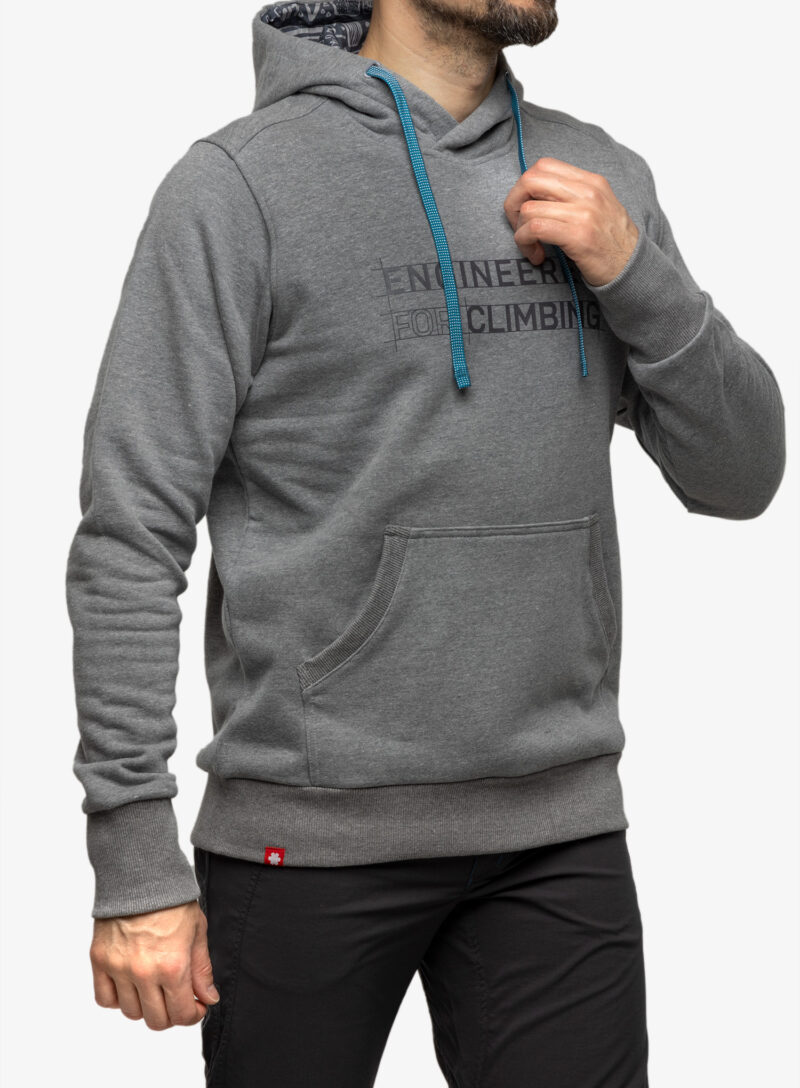 Original Hanorac cu gluga Ocun Hoodie - grey paloma/excalibur