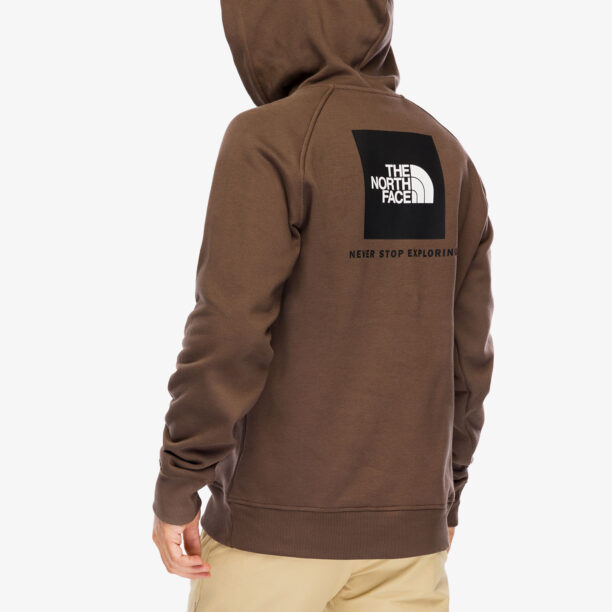 Hanorac cu gluga The North Face Raglan Redbox Hoodie - smokey brown preţ