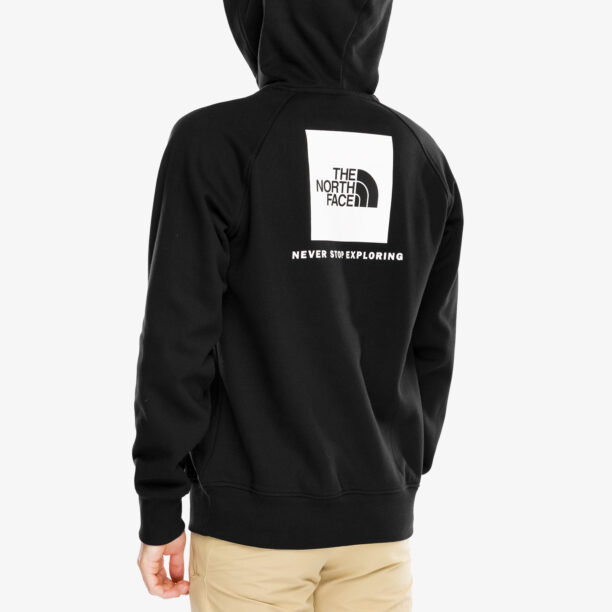 Hanorac cu gluga The North Face Raglan Redbox Hoodie - tnf black/tnf white preţ