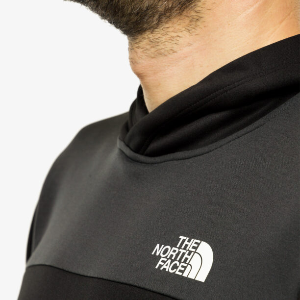 Original Hanorac cu gluga barbati The North Face Reaxion Fleece P/O Hoodie - tnf black/asphalt grey