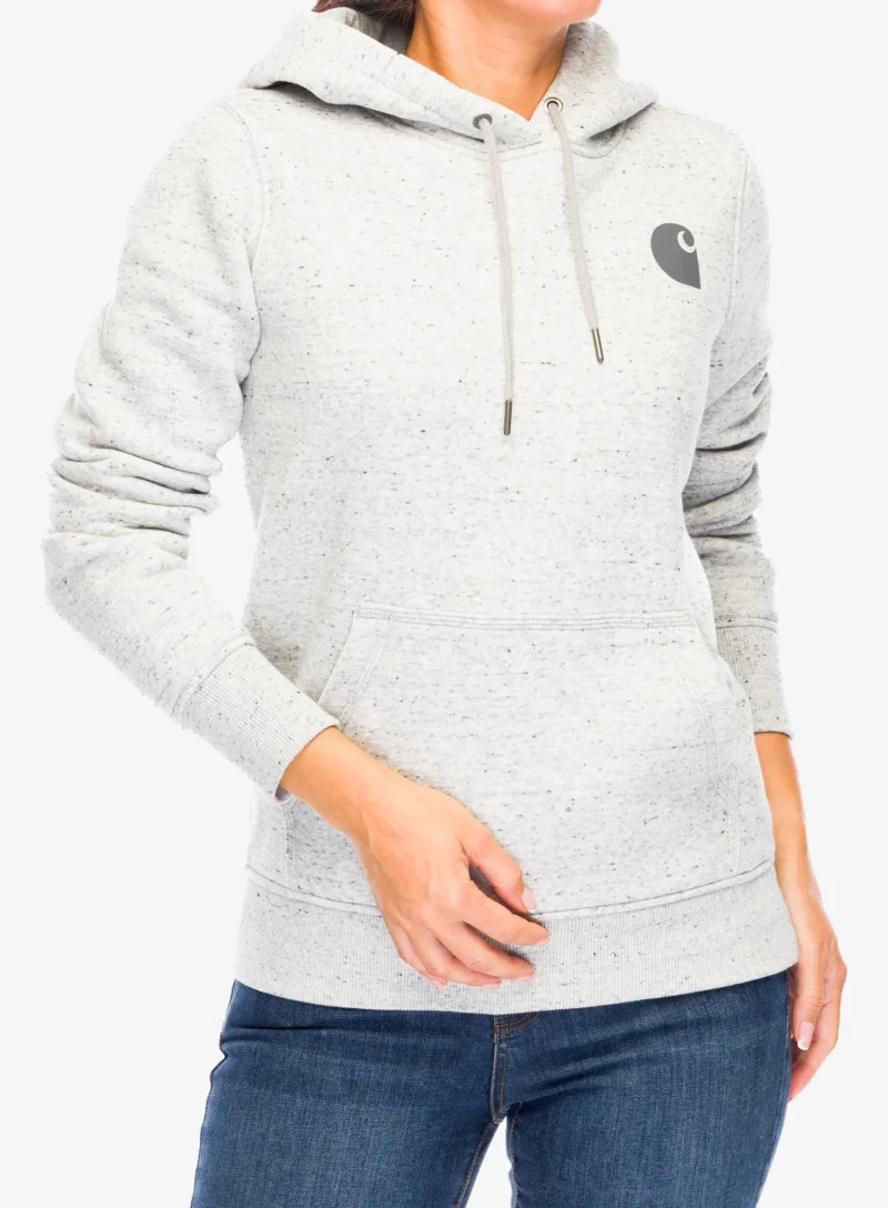 Cumpăra Hanorac cu gluga femei Carhartt Logo Sleeve Graphic Sweatshirt - asphalt heather nep