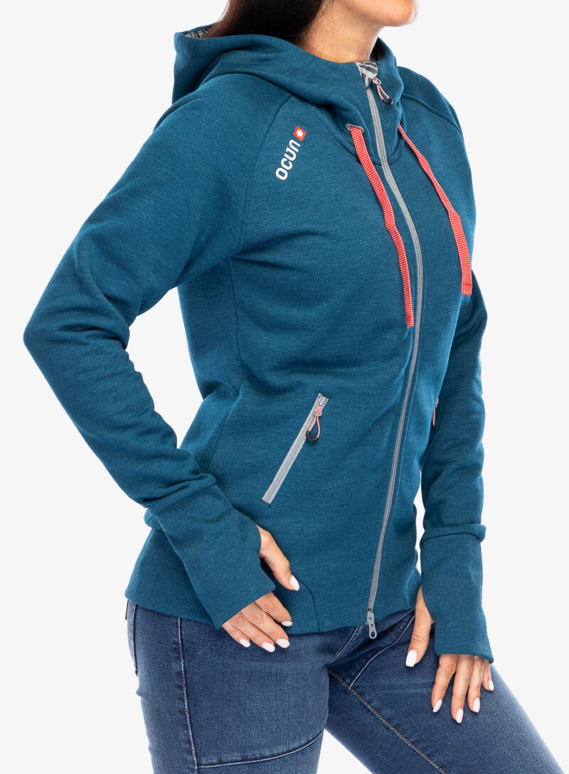 Cumpăra Hanorac cu gluga femei Ocun Hoodie Zipper - blue opal/silverscone