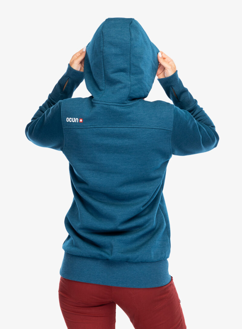 Hanorac cu gluga femei Ocun Hoodie - blue opal/silverscone preţ