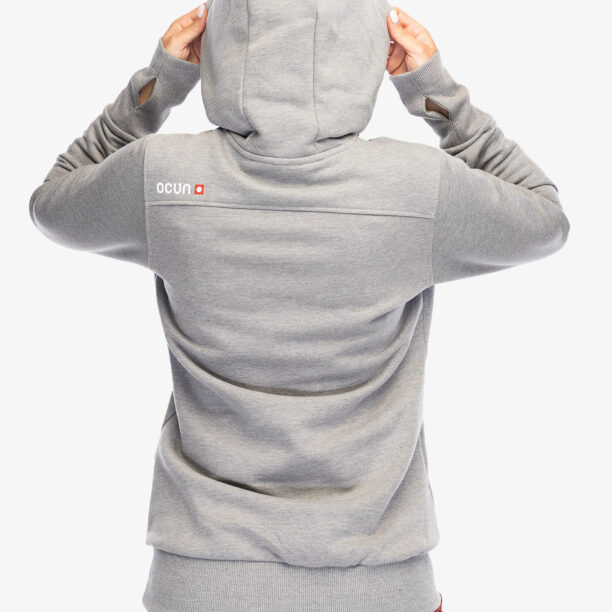 Hanorac cu gluga femei Ocun Hoodie - grey paloma/silverscone preţ