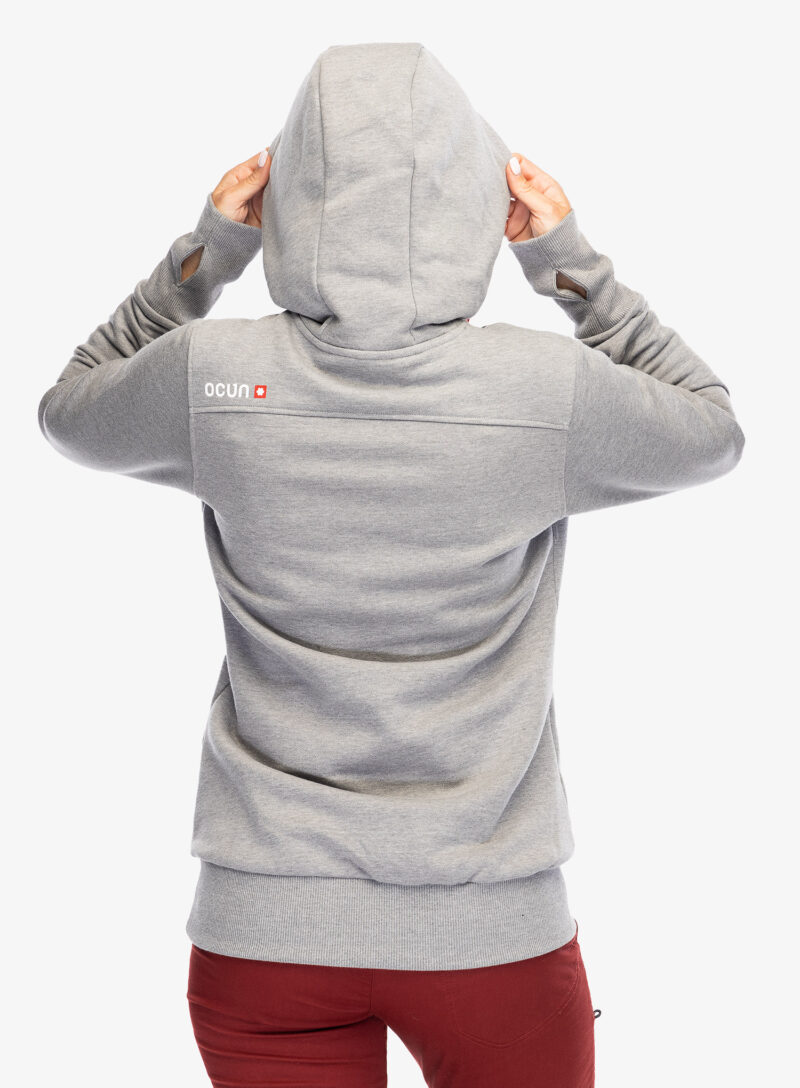 Hanorac cu gluga femei Ocun Hoodie - grey paloma/silverscone preţ