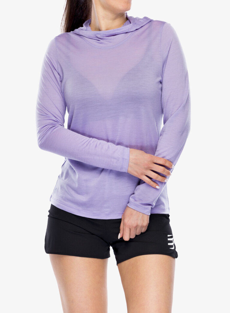 Cumpăra Hanorac cu gluga femei Smartwool Active Ultralite Hoodie - ultra violet