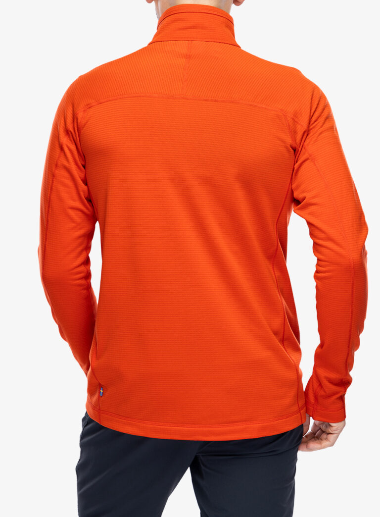 Hanorac descheiat Fjallraven Abisko Lite Fleece Jacket - flame orange preţ