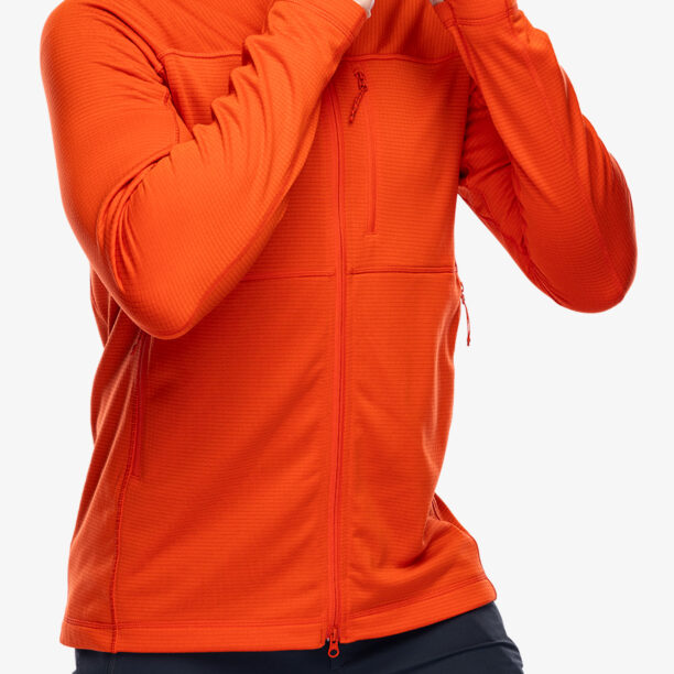 Cumpăra Hanorac descheiat Fjallraven Abisko Lite Fleece Jacket - flame orange