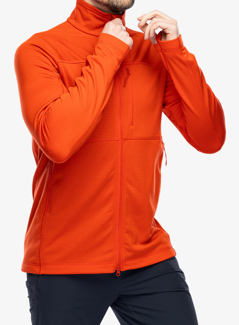 Cumpăra Hanorac descheiat Fjallraven Abisko Lite Fleece Jacket - flame orange