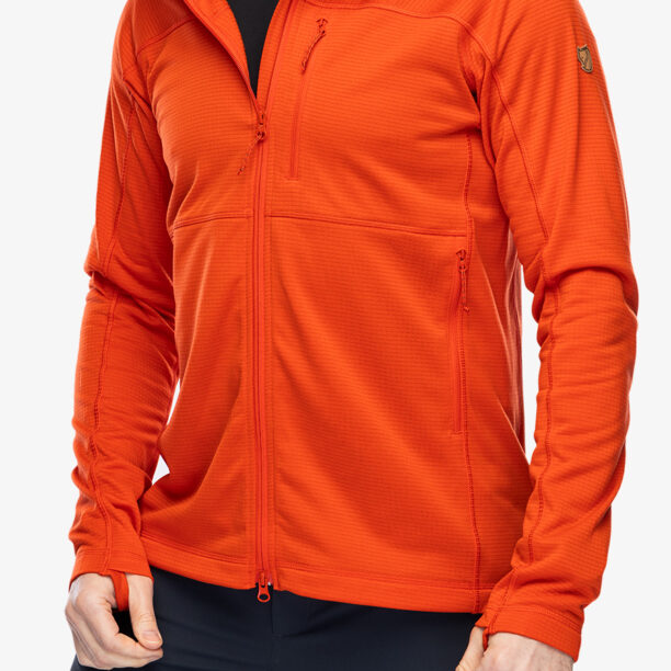 Original Hanorac descheiat Fjallraven Abisko Lite Fleece Jacket - flame orange