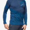 Hanorac descheiat barbati Brubeck Thermo Wool by Pustelnik - navy blue