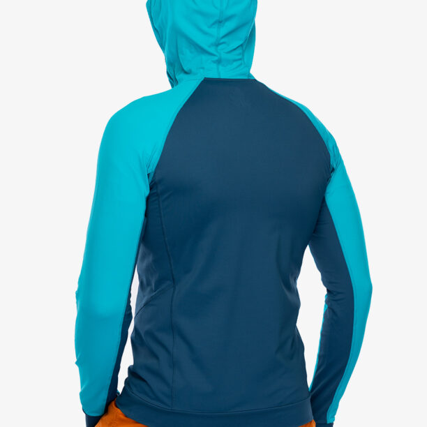 Hanorac escaladă Mountain Equipment Aiguille Hooded Top - majolica blue/topaz preţ