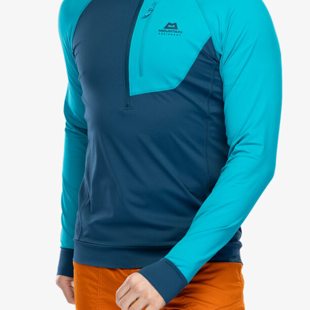 Cumpăra Hanorac escaladă Mountain Equipment Aiguille Hooded Top - majolica blue/topaz