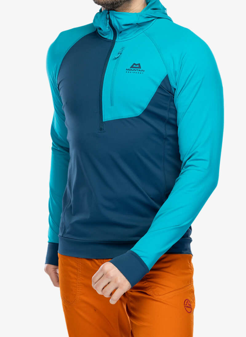 Cumpăra Hanorac escaladă Mountain Equipment Aiguille Hooded Top - majolica blue/topaz