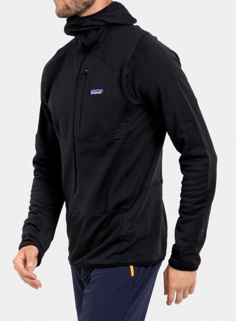 Original Hanorac escaladă Patagonia R1 Pullover Hoody - black