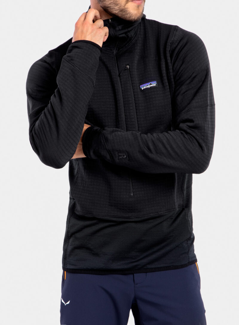 Hanorac escaladă Patagonia R1 Pullover Hoody - black