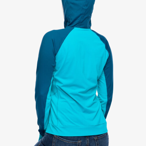 Hanorac escaladă femei Mountain Equipment Aiguille Hooded Top - topaz/majolica blue preţ