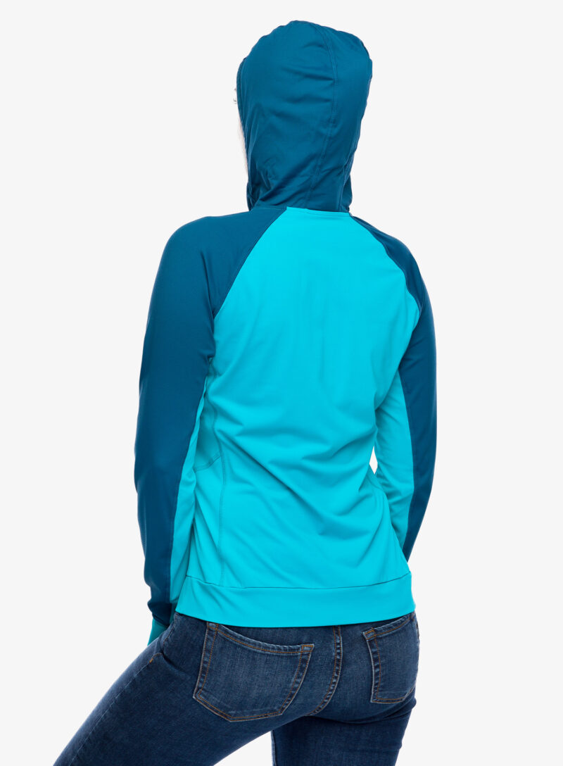 Hanorac escaladă femei Mountain Equipment Aiguille Hooded Top - topaz/majolica blue preţ