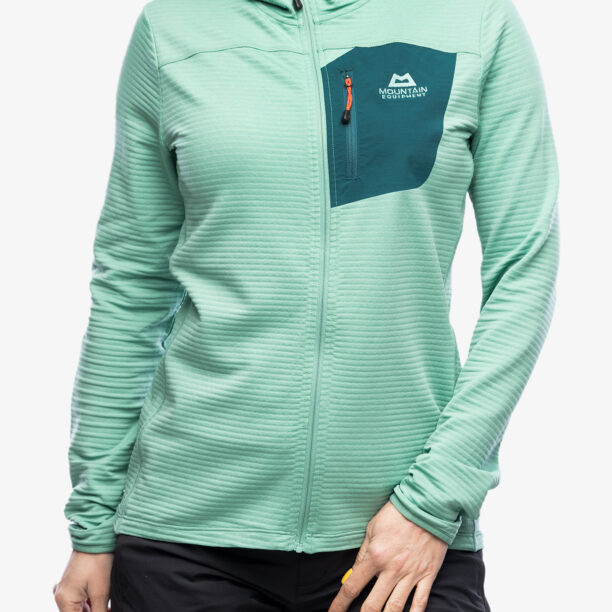 Hanorac escaladă femei Mountain Equipment Lumiko Hooded Jacket - lichen green/teal