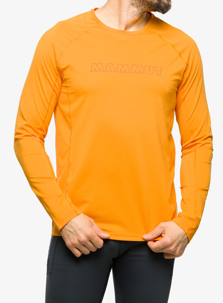 Hanorac fara gluga Mammut Selun FL Longsleeve Logo - tangerine