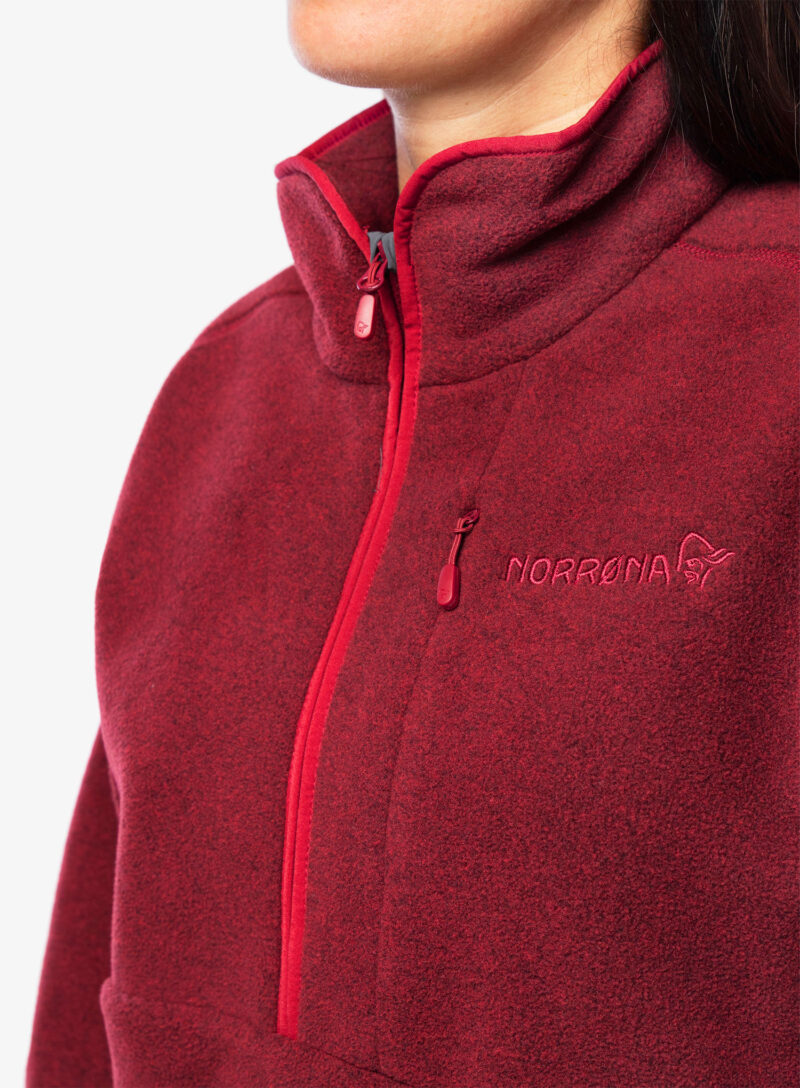 Original Hanorac fara gluga Norrona Norrøna Warm2 Halfzip - rhubarb melange